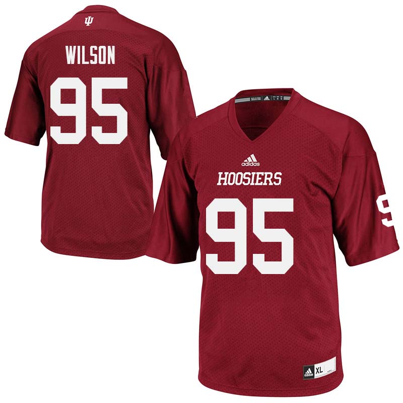 Men #95 Brandon Wilson Indiana Hoosiers College Football Jerseys Sale-Crimson